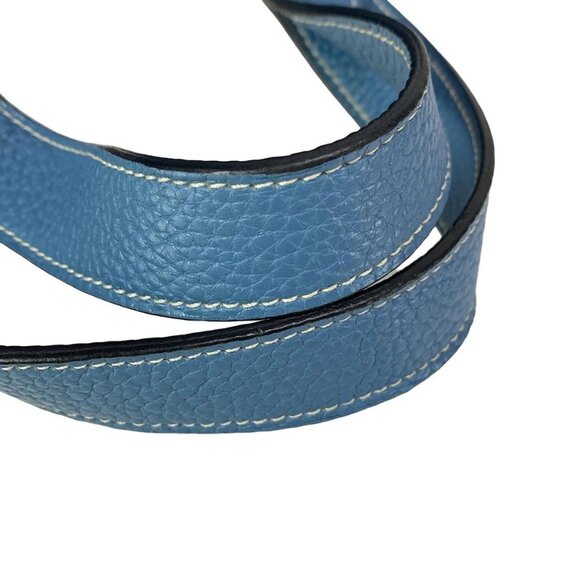 Auth HERMES Picotin Lock PM - Blue Jean Taurillon Clemence Square R Handbag - Picture 8 of 16